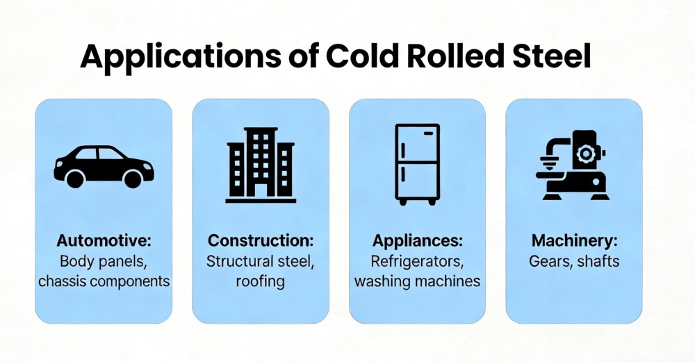 Applications of Cold Rolled Steel