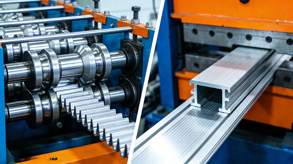 Roll Forming vs. Extrusion Forming